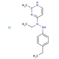 133060-80-7 4-ETHYLPHENYLAMINO-1,2-DIMETHYL-6-METHYLAMINOPYRIMIDINIUM CHLORIDE chemical structure