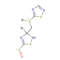 134947-29-8 3-BROMO-5-[(3-BROMO-1,2,4-THIADIAZOL-5-YLTHIO)METHYLSULFINYL]-1,2,4-THIADIAZOLE chemical structure