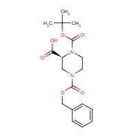 138775-03-8 (S)-N-1-Boc-N-4-Cbz-2-piperazine carboxylic acid chemical structure