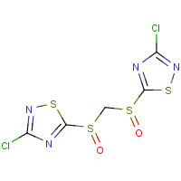 139444-37-4 BIS(3-CHLORO-1,2,4-THIADIAZOL-5-YLSULFINYL)METHANE chemical structure