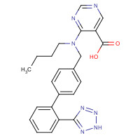 141872-46-0 4-[BUTYL([2'-(1H-TETRAZOL-5-YL)[1,1'-BIPHENYL]-4-YL]METHYL)AMINO]-5-PYRIMIDINECARBOXYLIC ACID chemical structure