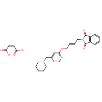 146447-26-9 N-{4-[4-(Piperidinomethyl)pyridyl-2-oxy]-cis-2-butene}phthalimide maleic acid chemical structure