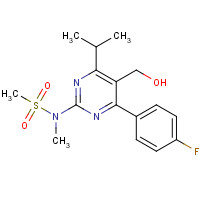 147118-36-3 4-(4-Fluorophenyl)-6-isopropyl-2-[(N-methyl-n-methylsulfonyl)amino]pyrimidine-5-yl-methanol chemical structure