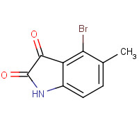 147149-84-6 4-Bromo-5-methyl-2,3-indolinedione chemical structure