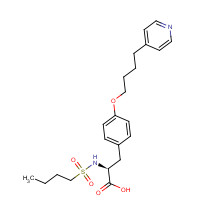 149490-61-9 N-Butylsulfonyl-O-(4-(4-pyridinyl)butyl)-L-tyrosine chemical structure