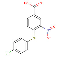 156629-59-3 4-[(4-CHLOROPHENYL)SULFANYL]-3-NITROBENZENECARBOXYLIC ACID chemical structure