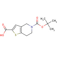 165947-48-8 5-(TERT-BUTOXYCARBONYL)-4,5,6,7-TETRAHYDROTHIENO[3,2-C]PYRIDINE-2-CARBOXYLIC ACID chemical structure