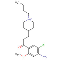 168986-60-5 1-(4-AMINO-5-CHLORO-2-METHOXYPHENYL)-3-[1-BUTYL-4-PIPERIDINYL]-1-PROPANONE HYDROCHLORIDE chemical structure