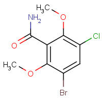 175135-60-1 3-BROMO-5-CHLORO-2,6-DIMETHOXYBENZAMIDE chemical structure