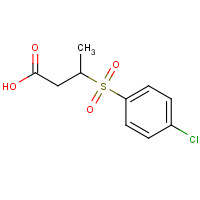 175205-43-3 3-(4-CHLOROBENZENESULFONYL)BUTYRIC ACID chemical structure