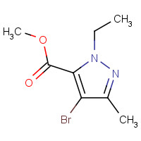 175276-98-9 METHYL 4-BROMO-1-ETHYL-3-METHYL-1H-PYRAZOLE-5-CARBOXYLATE chemical structure