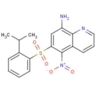 181468-88-2 6-[[2-(1-METHYLETHYL)PHENYL]]SULFONYL-5-NITRO-8-QUINOLINAMINE chemical structure