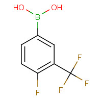 182344-23-6 4-FLUORO-3-(TRIFLUOROMETHYL)PHENYLBORONIC ACID chemical structure