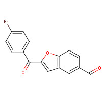 186093-87-8 2-(4-BROMOBENZOYL)-1-BENZOFURAN-5-CARBALDEHYDE chemical structure