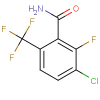 186517-42-0 3-CHLORO-2-FLUORO-6-(TRIFLUOROMETHYL)BENZAMIDE chemical structure