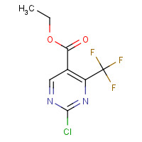 187035-79-6 ETHYL 2-CHLORO-4-(TRIFLUOROMETHYL)PYRIMIDINE-5-CARBOXYLATE chemical structure