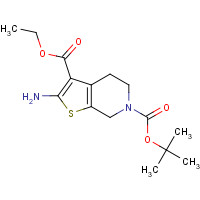 193537-14-3 2-AMINO-4,7-DIHYDRO-5H-THIENO[2,3-C]PYRIDINE-3,6-DICARBOXYLIC ACID 6-TERT BUTYL ESTER 3-ETHYL ESTER chemical structure