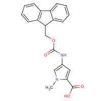 195387-29-2 4-(9H-FLUOREN-9-YLMETHOXYCARBONYLAMINO)-1-METHYL-1H-PYRROLE-2-CARBOXYLIC ACID chemical structure