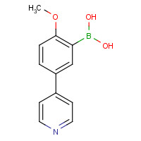 196861-33-3 2-METHOXY-5-(PYRIDIN-4-YL)PHENYLBORONIC ACID chemical structure
