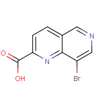 197507-55-4 8-BROMO-1,6-NAPHTHYRIDINE-2-CARBOXYLIC ACID chemical structure