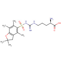 200116-81-0 N5-[[[(2,3-Dihydro-2,2,4,6,7-pentamethyl-5-benzofuranyl)sulfonyl]amino]iminomethyl]-D-ornithine chemical structure
