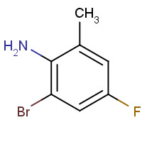 202865-77-8 2-BROMO-4-FLUORO-6-METHYLANILINE chemical structure