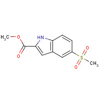 205873-28-5 METHYL 5-(METHYLSULFONYL)-1H-INDOLE-2-CARBOXYLATE chemical structure