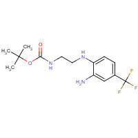 215655-42-8 TERT-BUTYL N-(2-[2-AMINO-4-(TRIFLUOROMETHYL)ANILINO]ETHYL)CARBAMATE chemical structure