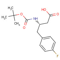 218608-97-0 BOC-(S)-3-AMINO-4-(4-FLUORO-PHENYL)-BUTYRIC ACID chemical structure