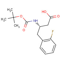 218608-99-2 BOC-(S)-3-AMINO-4-(2-FLUORO-PHENYL)-BUTYRIC ACID chemical structure
