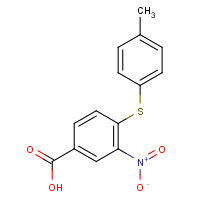 219929-89-2 4-[(4-METHYLPHENYL)THIO]-3-NITROBENZOIC ACID chemical structure