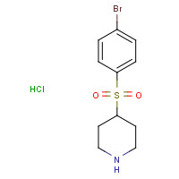 226400-32-4 4-[(4-BROMOPHENYL)SULFONYL]PIPERIDINEHYDROCHLORIDE chemical structure