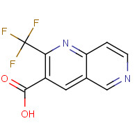 240408-97-3 2-(TRIFLUOROMETHYL)-1,6-NAPHTHYRIDINE-3-CARBOXYLIC ACID chemical structure