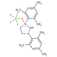 245679-18-9 1,3-BIS(2,4,6-TRIMETHYLPHENYL)-4,5-DIHYDROIMIDAZOLIUM TETRAFLUOROBORATE chemical structure
