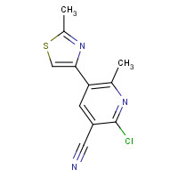 246020-85-9 2-CHLORO-6-METHYL-5-(2-METHYL-1,3-THIAZOL-4-YL)NICOTINONITRILE chemical structure