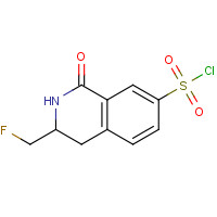 247050-23-3 3-(FLUOROMETHYL)-1-OXO-1,2,3,4-TETRAHYDROISOQUINOLINE-7-SULFONYL CHLORIDE chemical structure