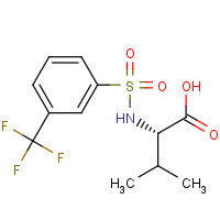 250714-85-3 N-([3-(TRIFLUOROMETHYL)PHENYL]SULFONYL)VALINE chemical structure