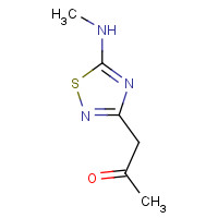 257862-97-8 1-(5-METHYLAMINO-[1,2,4]THIADIAZOL-3-YL)-PROPAN-2-ONE chemical structure
