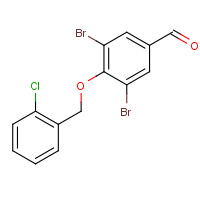 261633-40-3 3,5-DIBROMO-4-[(2-CHLOROBENZYL)OXY]BENZALDEHYDE chemical structure