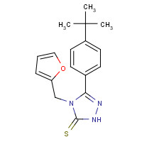 261946-00-3 5-[4-(TERT-BUTYL)PHENYL]-4-(2-FURYLMETHYL)-4H-1,2,4-TRIAZOLE-3-THIOL chemical structure