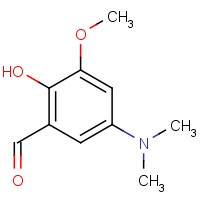 262614-68-6 5-DIMETHYLAMINO-2-HYDROXY-3-METHOXYBENZALDEHYDE chemical structure