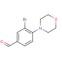 263349-24-2 3-BROMO-4-(N-MORPHOLINO)BENZALDEHYDE chemical structure