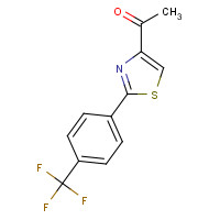 263564-37-0 1-[2-[4-(TRIFLUOROMETHYL)PHENYL]-1,3-THIAZOL-4-YL]ETHAN-1-ONE chemical structure