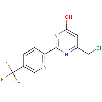 266679-42-9 6-(CHLOROMETHYL)-2-[5-(TRIFLUOROMETHYL)-2-PYRIDYL]PYRIMIDIN-4-OL chemical structure