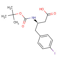 269396-71-6 BOC-(R)-3-AMINO-4-(4-IODO-PHENYL)-BUTYRIC ACID chemical structure