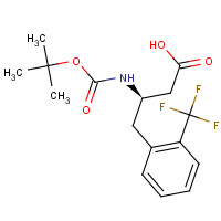 269396-77-2 BOC-(R)-3-AMINO-4-(2-TRIFLUOROMETHYL-PHENYL)-BUTYRIC ACID chemical structure
