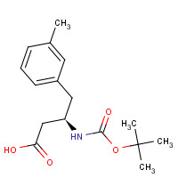 269398-83-6 BOC-(R)-3-AMINO-4-(3-METHYL-PHENYL)-BUTYRIC ACID chemical structure