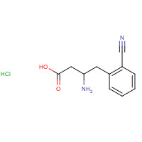 269726-79-6 (R)-3-AMINO-4-(2-CYANOPHENYL)BUTANOIC ACID HYDROCHLORIDE chemical structure