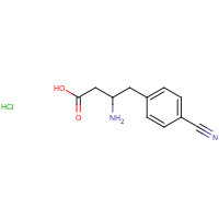 269726-85-4 (R)-3-AMINO-4-(4-CYANOPHENYL)BUTANOIC ACID HYDROCHLORIDE chemical structure