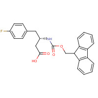 270062-83-4 FMOC-(S)-3-AMINO-4-(4-FLUORO-PHENYL)-BUTYRIC ACID chemical structure